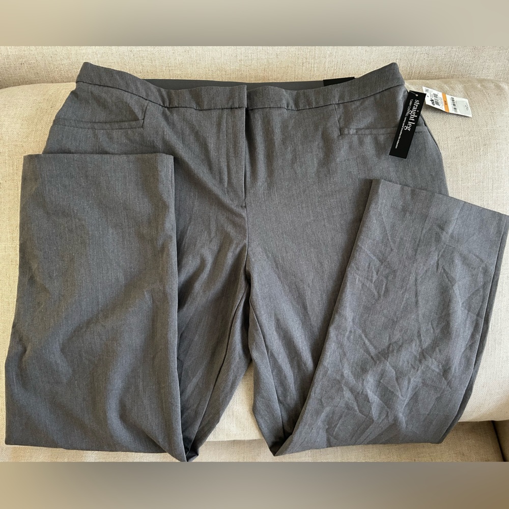 Alfani (Macy's) tummy control straight leg trouser pants